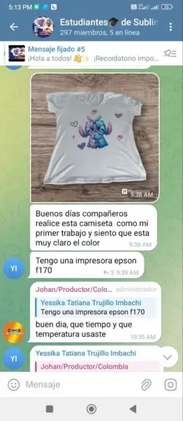 Mensajes de feedback y opiniones de alumnos en los canales del curso