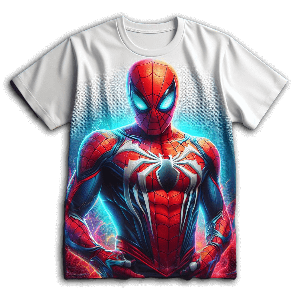 camiseta subliminada con spiderman