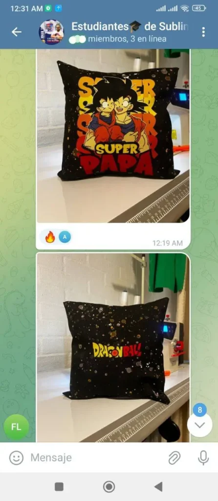 Trabajos realizados con el curso El Rentable Negocio de la Sublimación