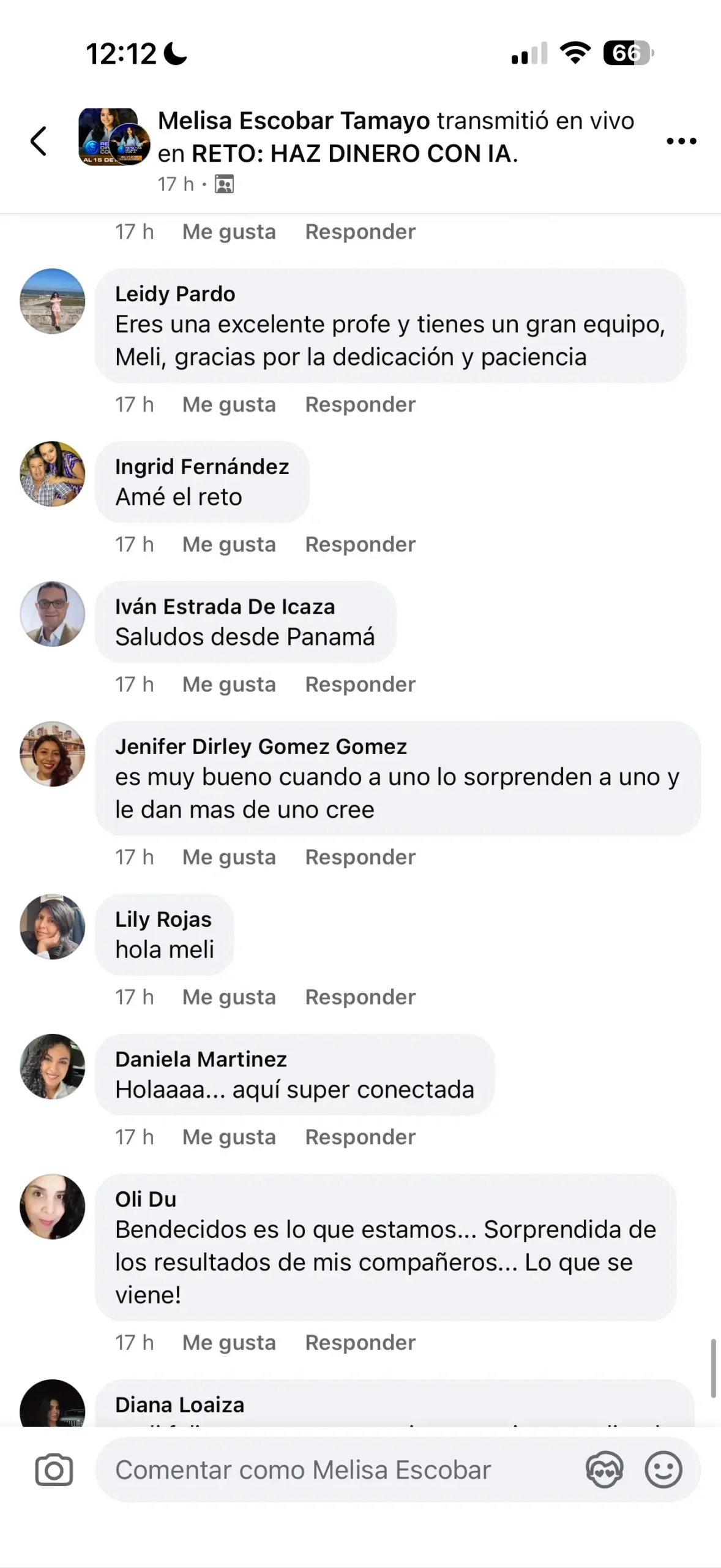 Testimonios reales del Desafío Vende con IA de Melisa Escobar en Hotmart