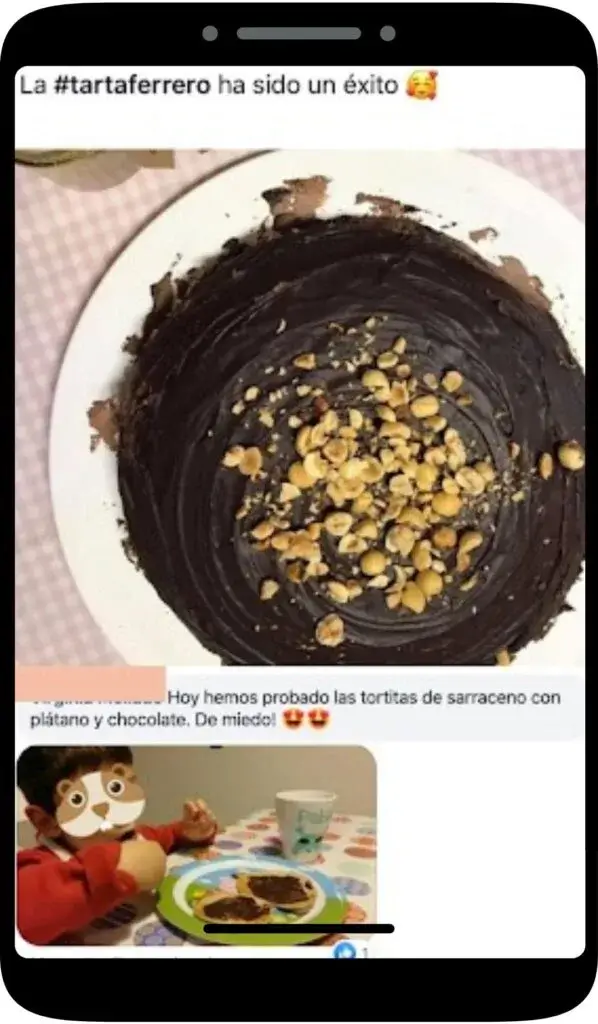 Tarta de chocolate saludable libre de azúcares refinados y gluten elaborada por una alumna