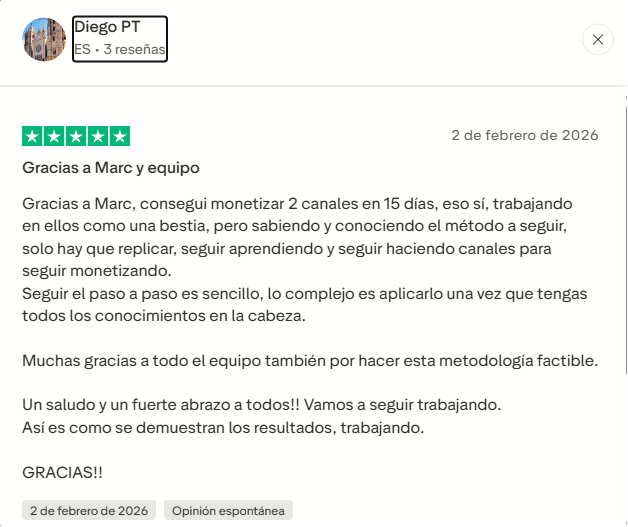 Opinión satisfactoria dentro de la comunidad MasterTube sobre la automatización
